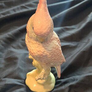 Vintage Art Deco Style Ceramic Hand-Painted COCKATOO Figurine